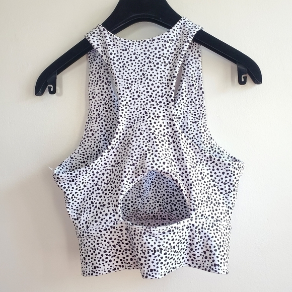 Anthropologie All Fenix Printed Racerback Animal Print Sports Bra New Size Small - Picture 9 of 11